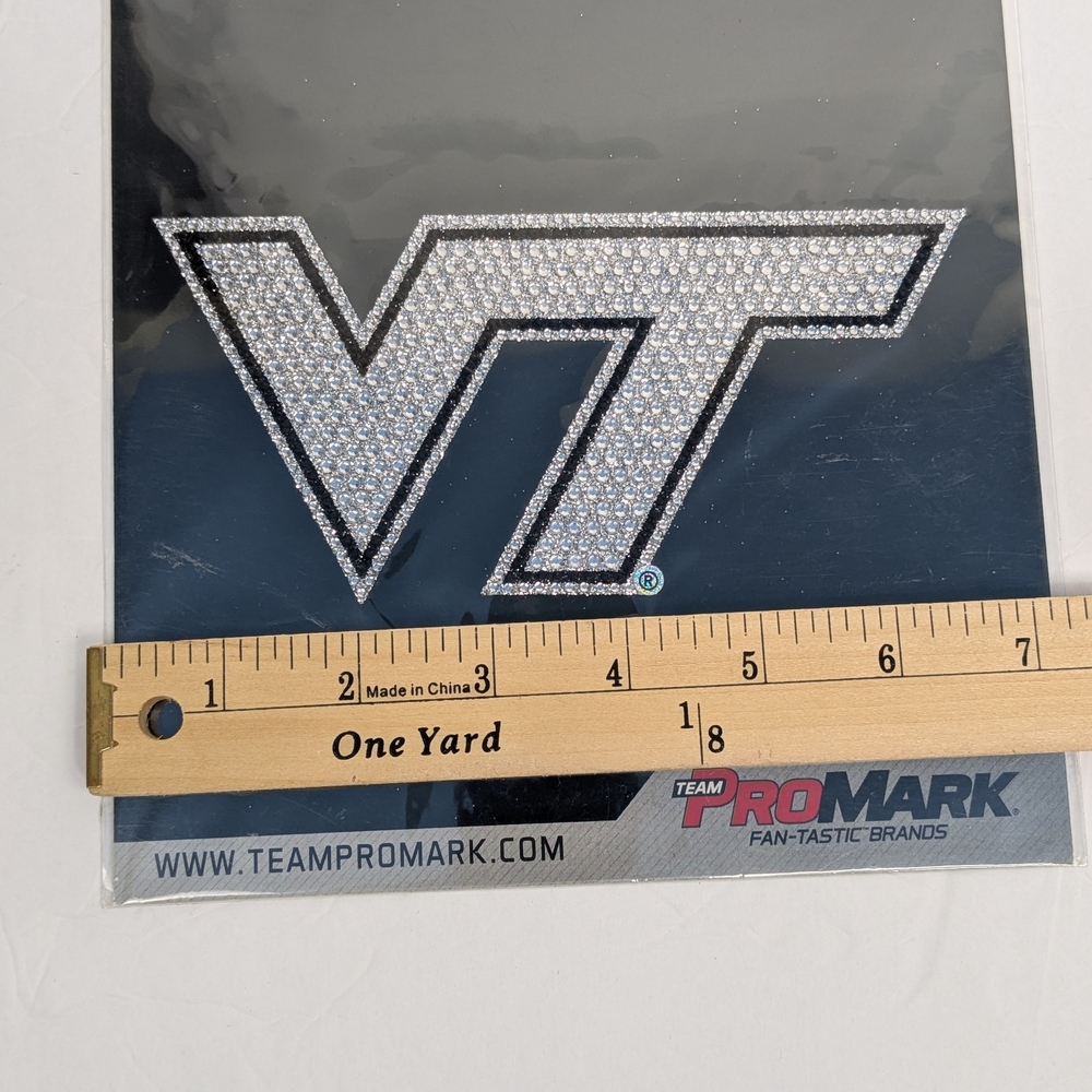 VT Rhinestone Iron-On Patch - Picture 4 of 5
